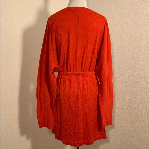 NWOT Free People Stasia Mini Dress In Rebel Red - Size Medium - Picture 8 of 11